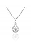 Droplet Shape Moissanite Diamond Necklace