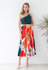 Sunny Oasis Pleated Maxi Skirt