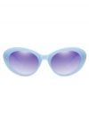 Retro Full Rim Cat-Eye Sunglasses in Blue