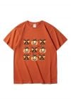 Wickedly Cute Pumpkin Bow Pattern T-Shirt