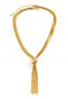 Multi-Layered Tassel Necklace in Gold