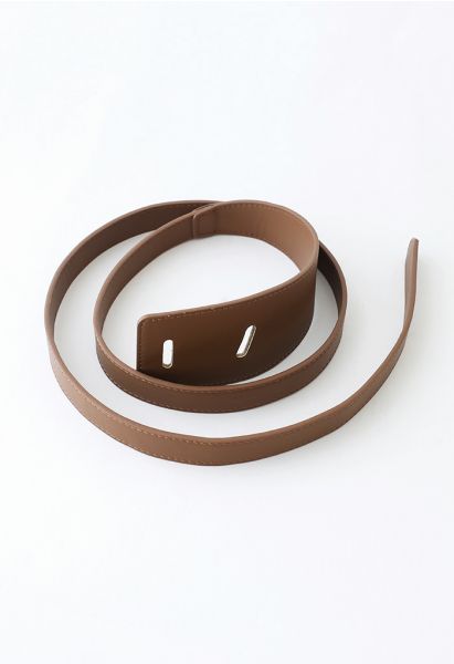 Trendy Chic Faux Leather Belt