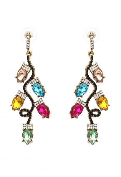 Mix Color Resin Lights Drop Earrings