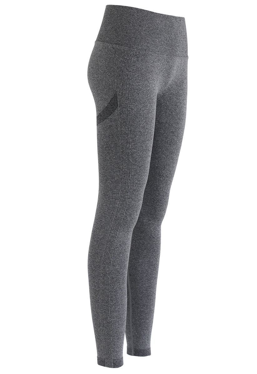 Butt Lift High-Rise Fitted Leggings in Grey