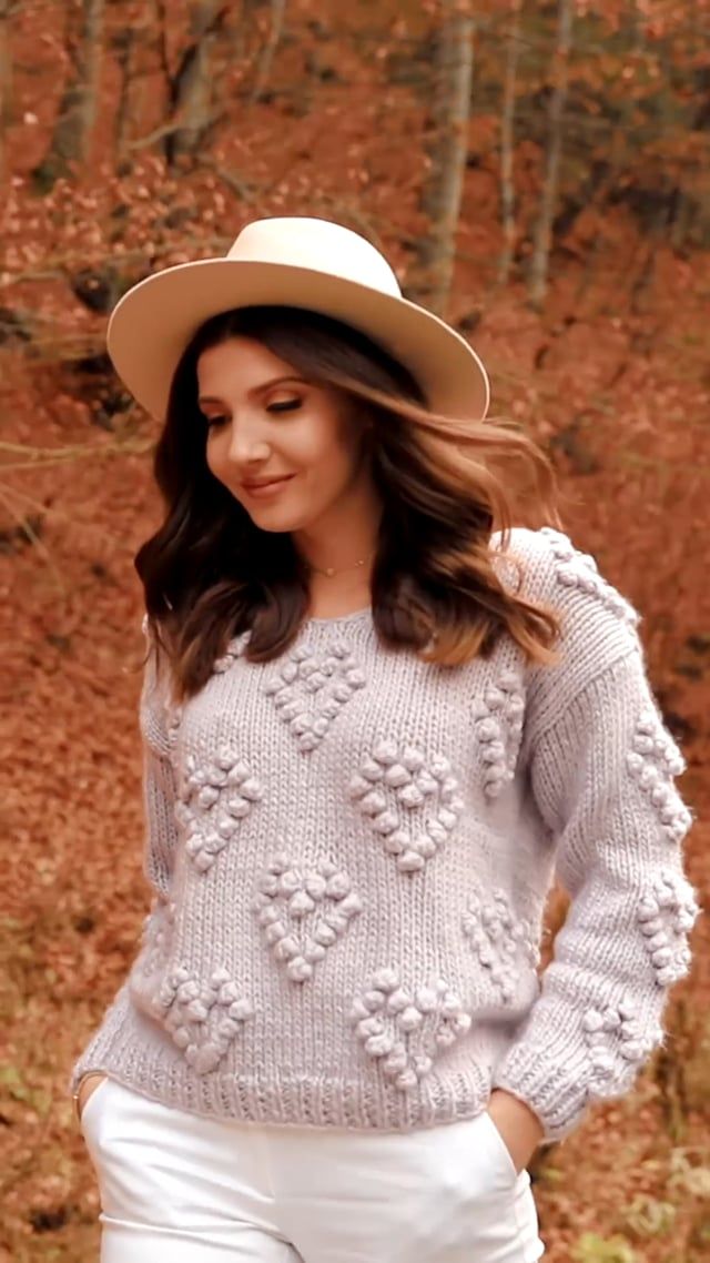Knit Your Love V-Neck Sweater in Tan
