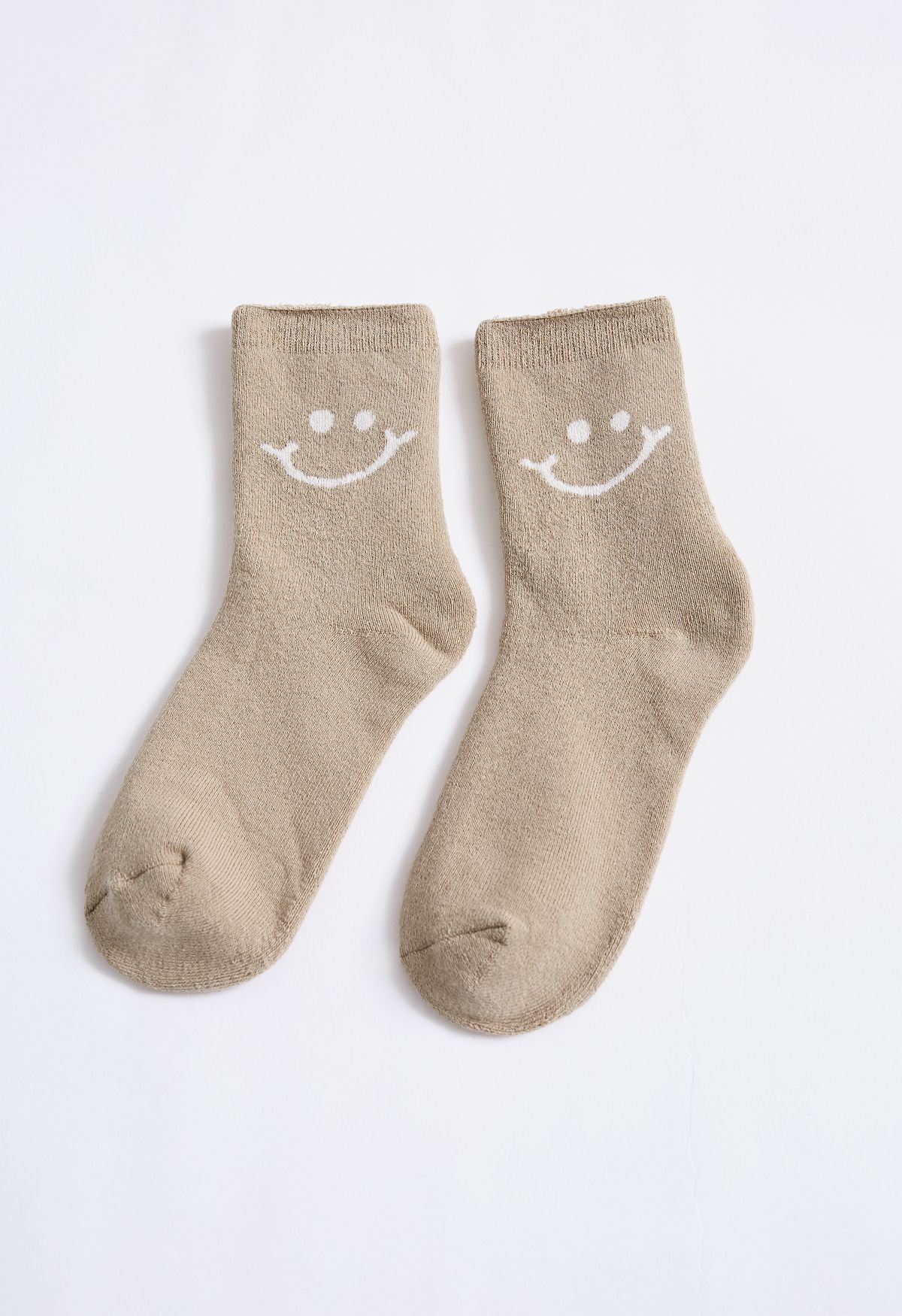Smiling Face Comfy Crew Socks