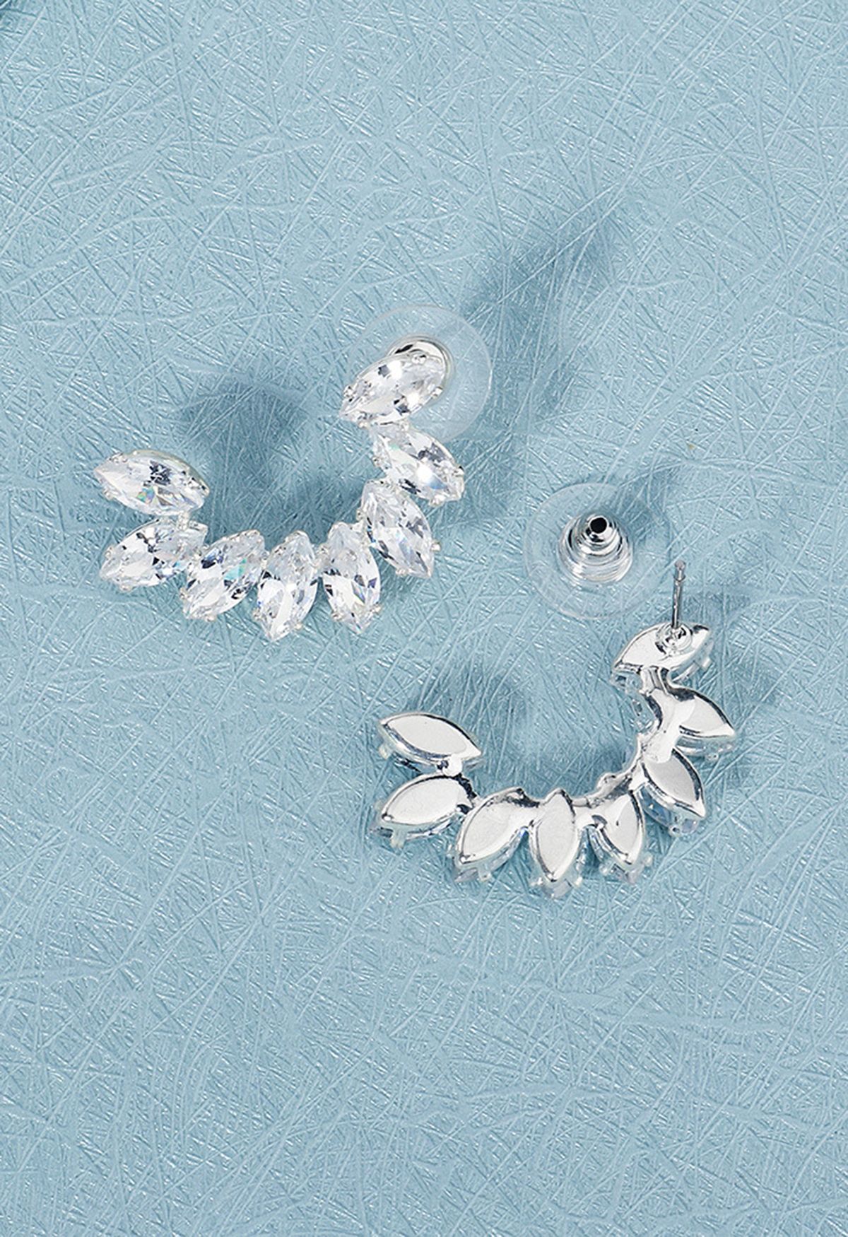 C-Shape Diamond Earrings