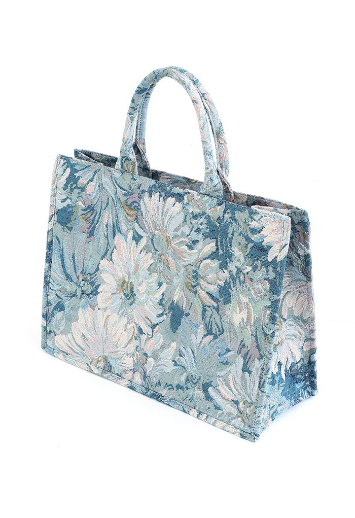 Marguerite Oil Painting Canvas Tote Bag