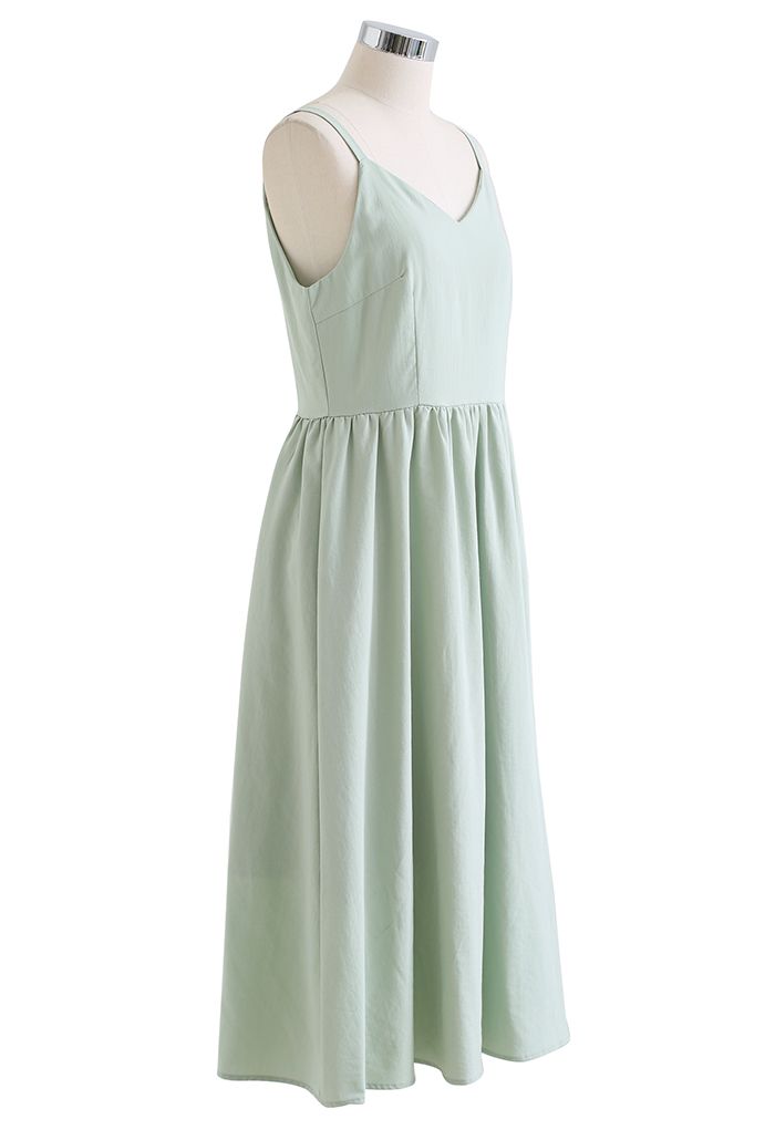 Just That Simple Cotton Cami Dress in Mint