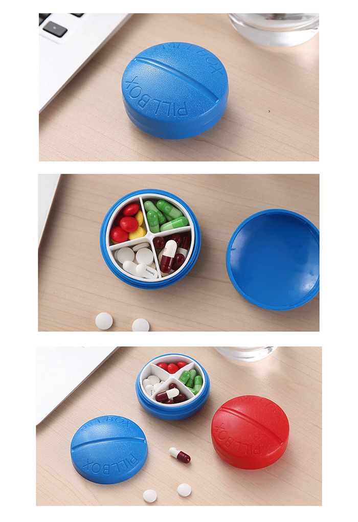 Portable Pill Shaped Medication Box