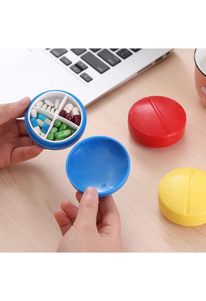 Portable Pill Shaped Medication Box