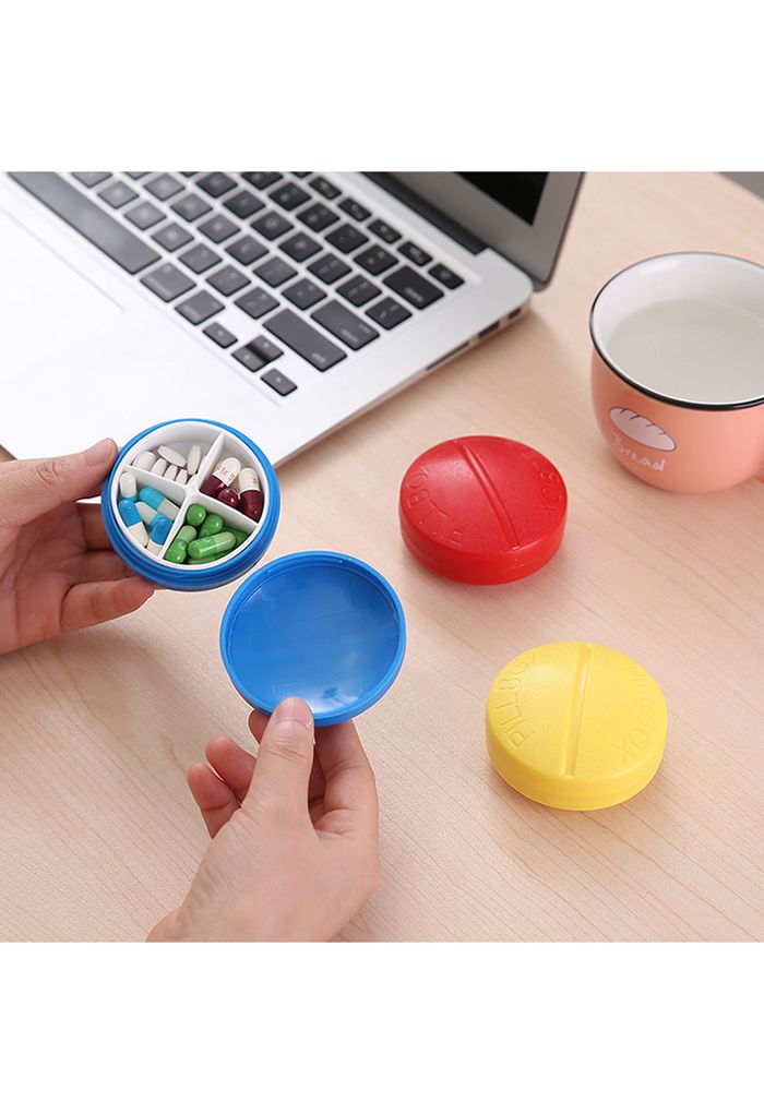 Portable Pill Shaped Medication Box