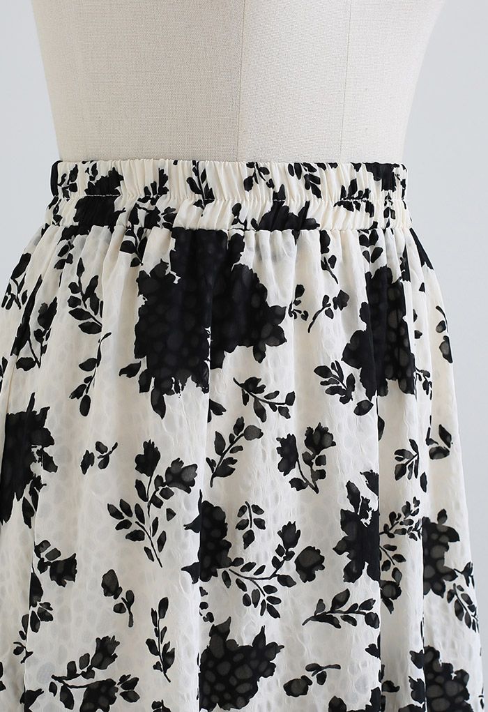 Black Grape Breezy Midi Skirt
