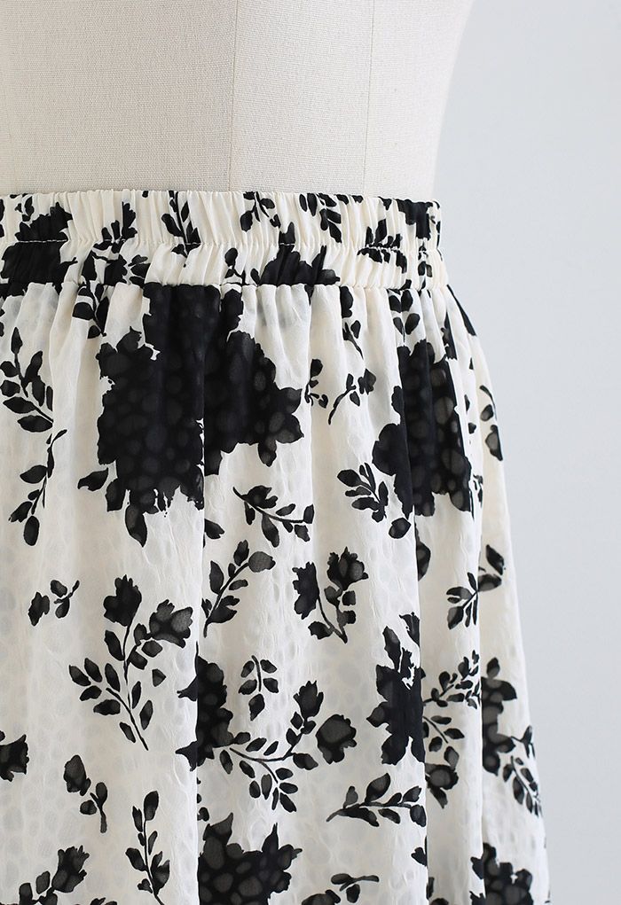 Black Grape Breezy Midi Skirt