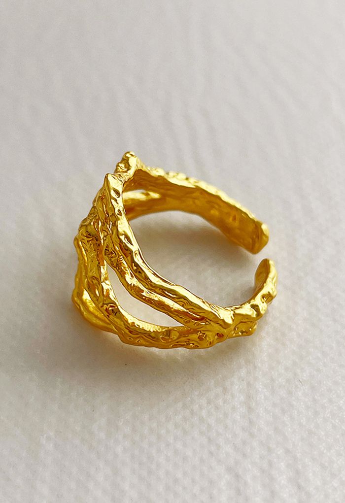Irregular Designed Glossy Ring
