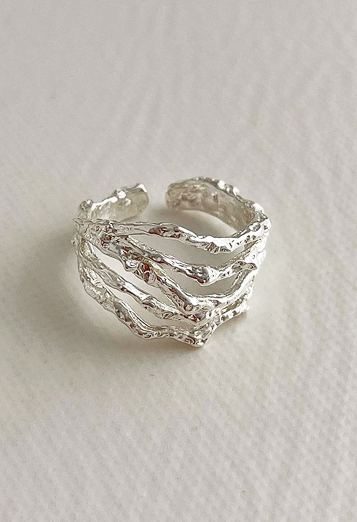 Irregular Designed Glossy Ring