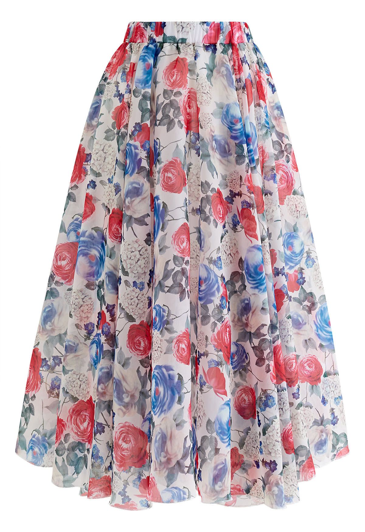 Rose Swoon Soft Organza Mesh Skirt