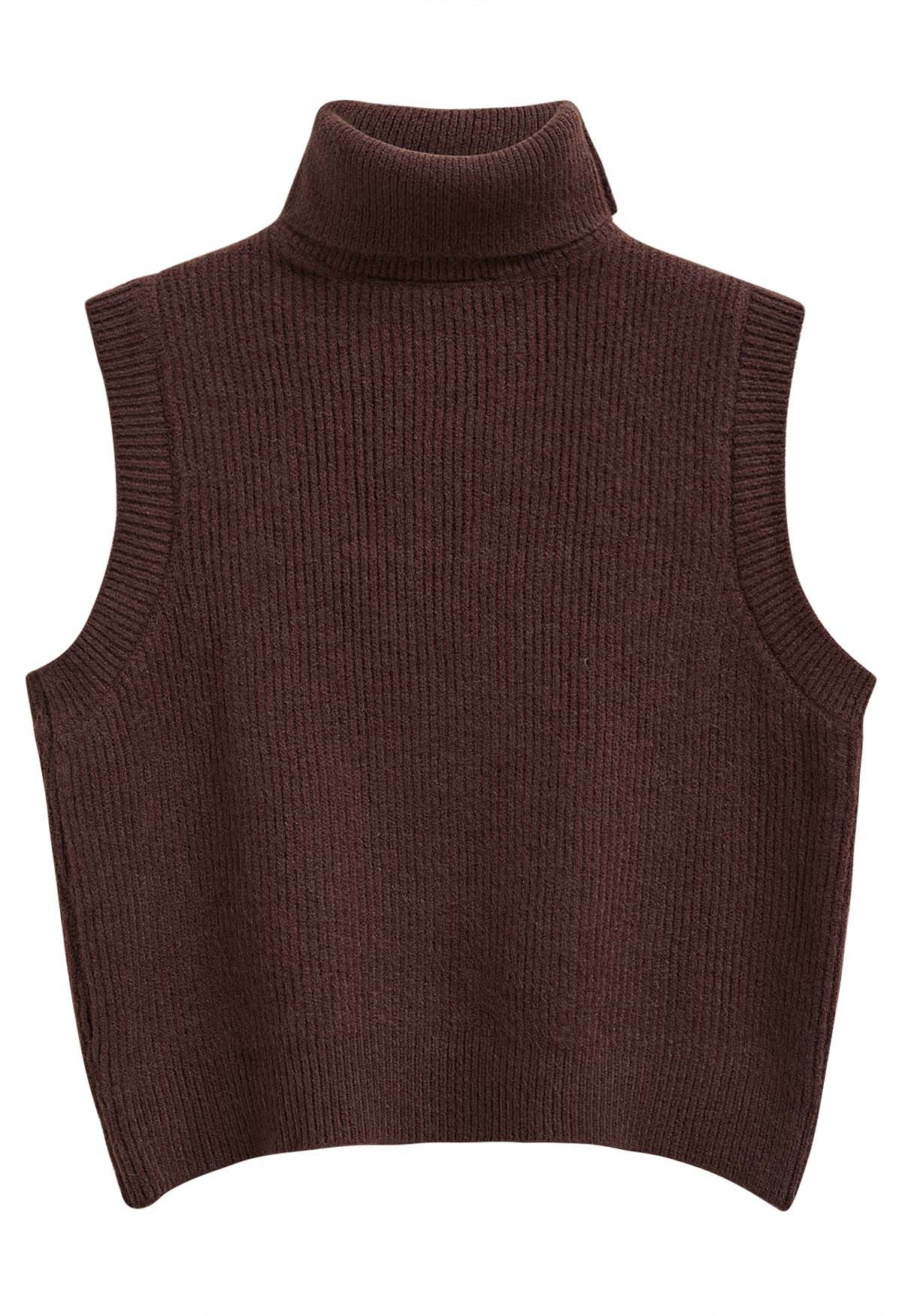 Shop Solid Ribbed Vest with Round Neck Online