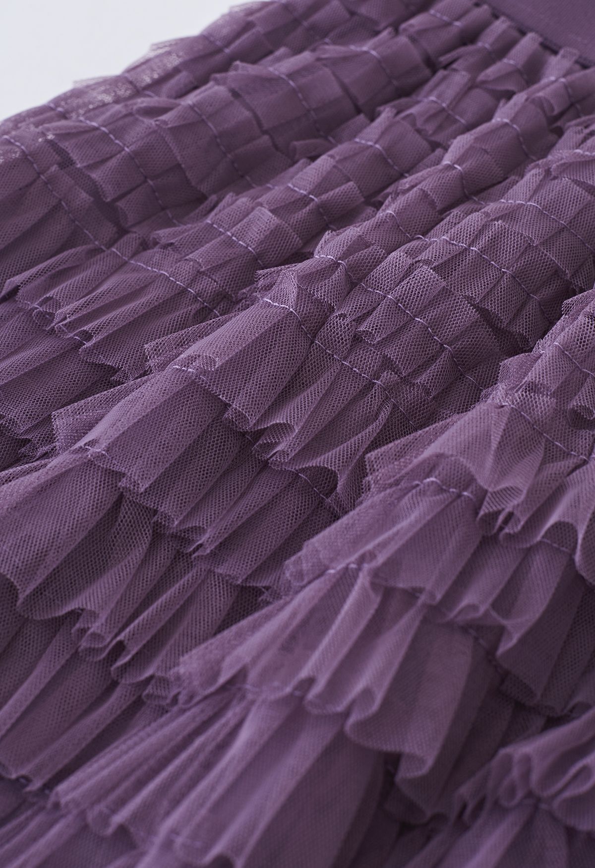 Swan Cloud Midi Skirt in Purple