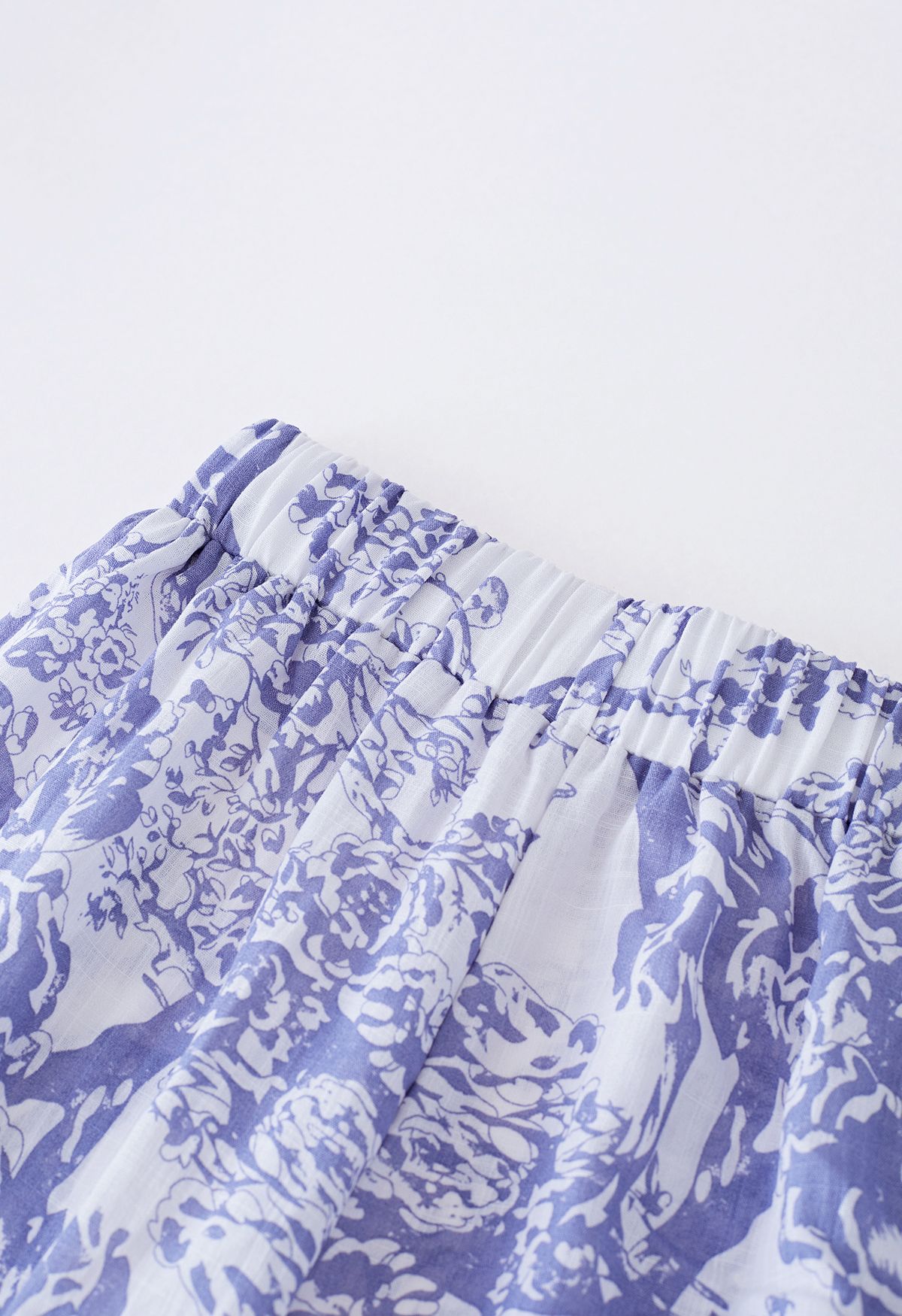 Branch Printed Breezy Frill Pants