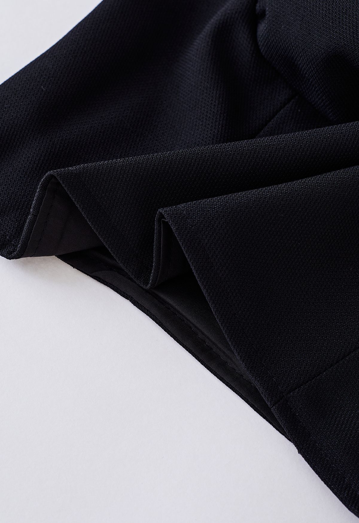 Tie-Strap Bustier Crop Top in Black
