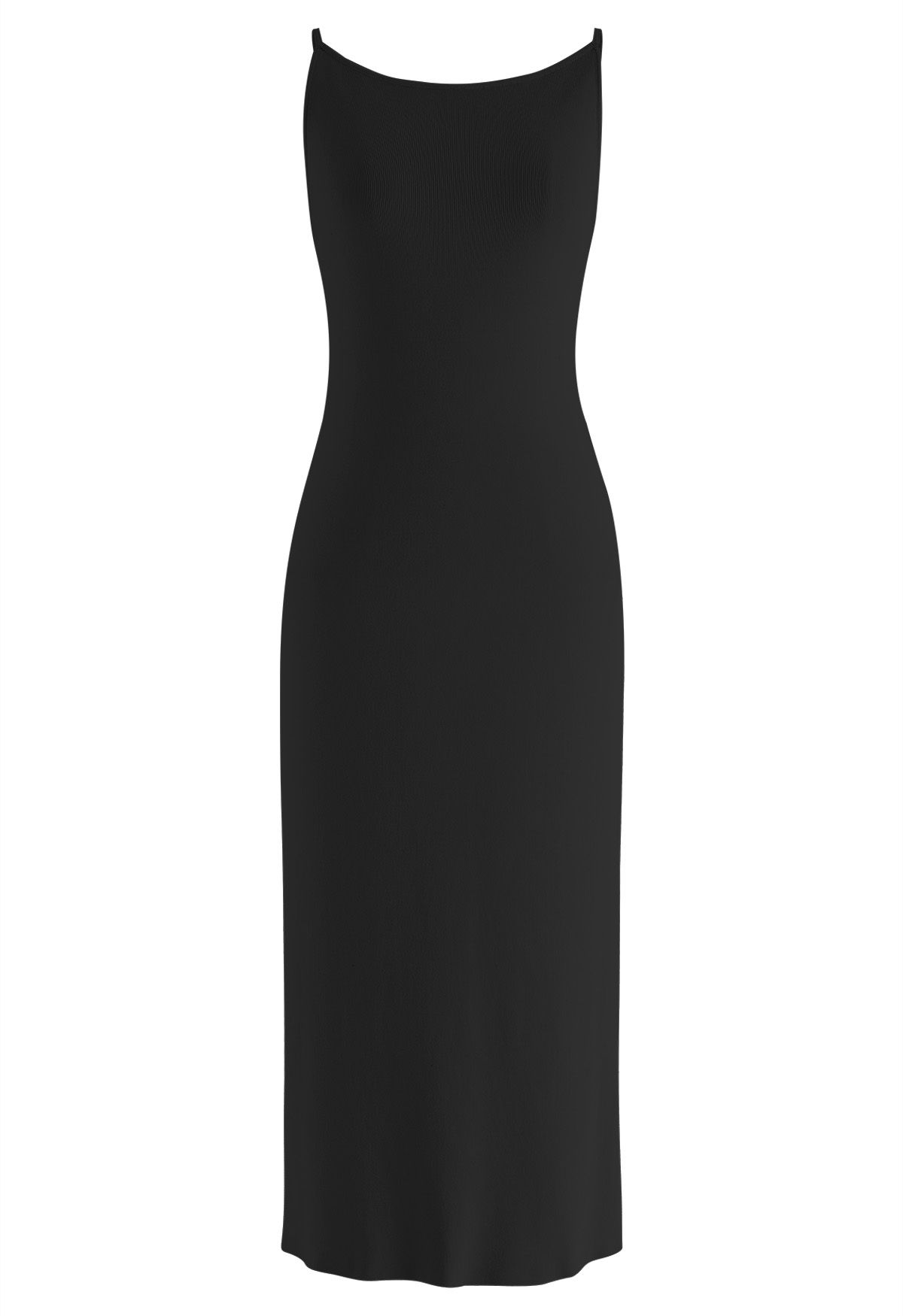 Ode to Simplicity Knit Cami Dress in Black