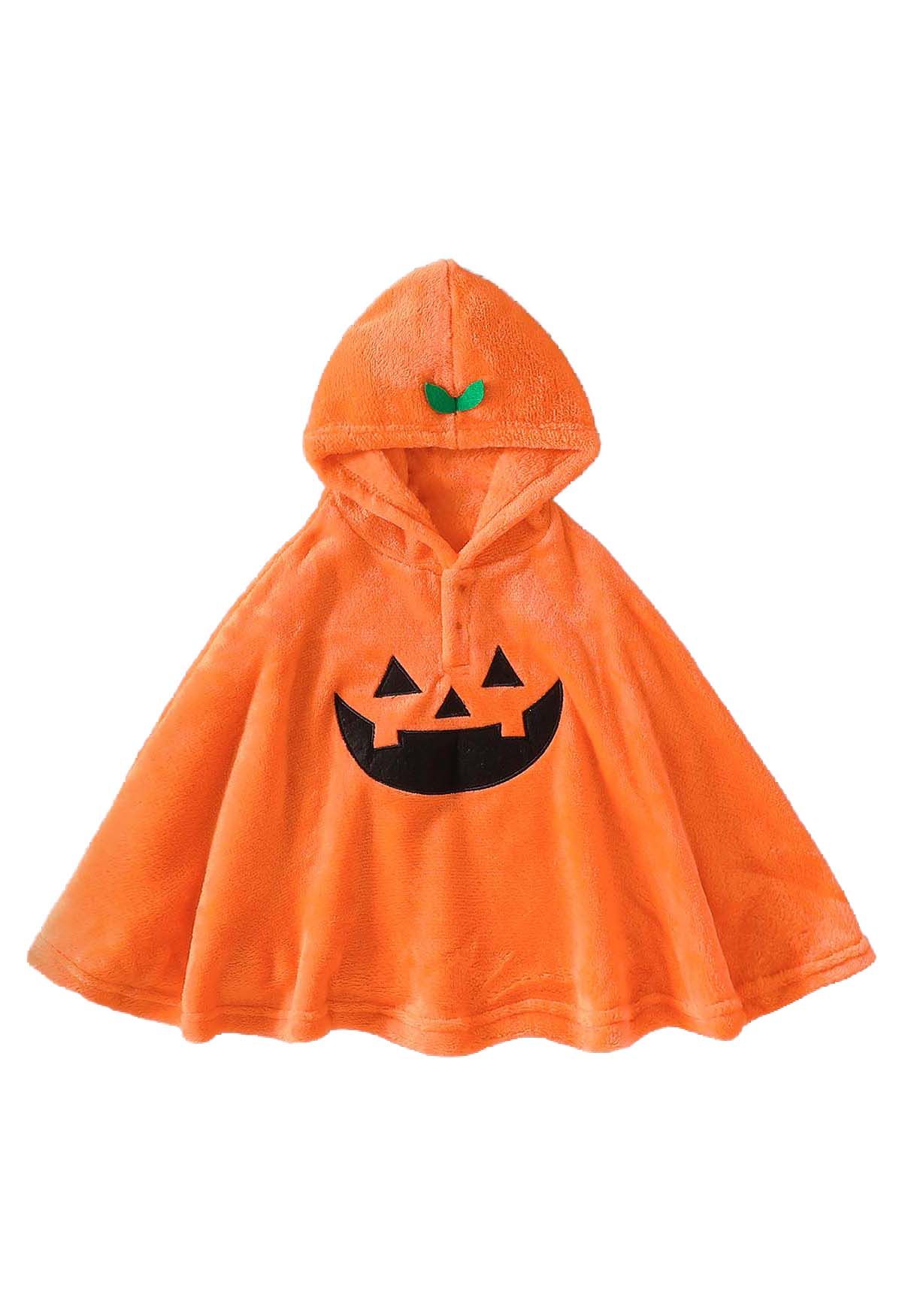 Wicked Pumpkin Poncho for Kids