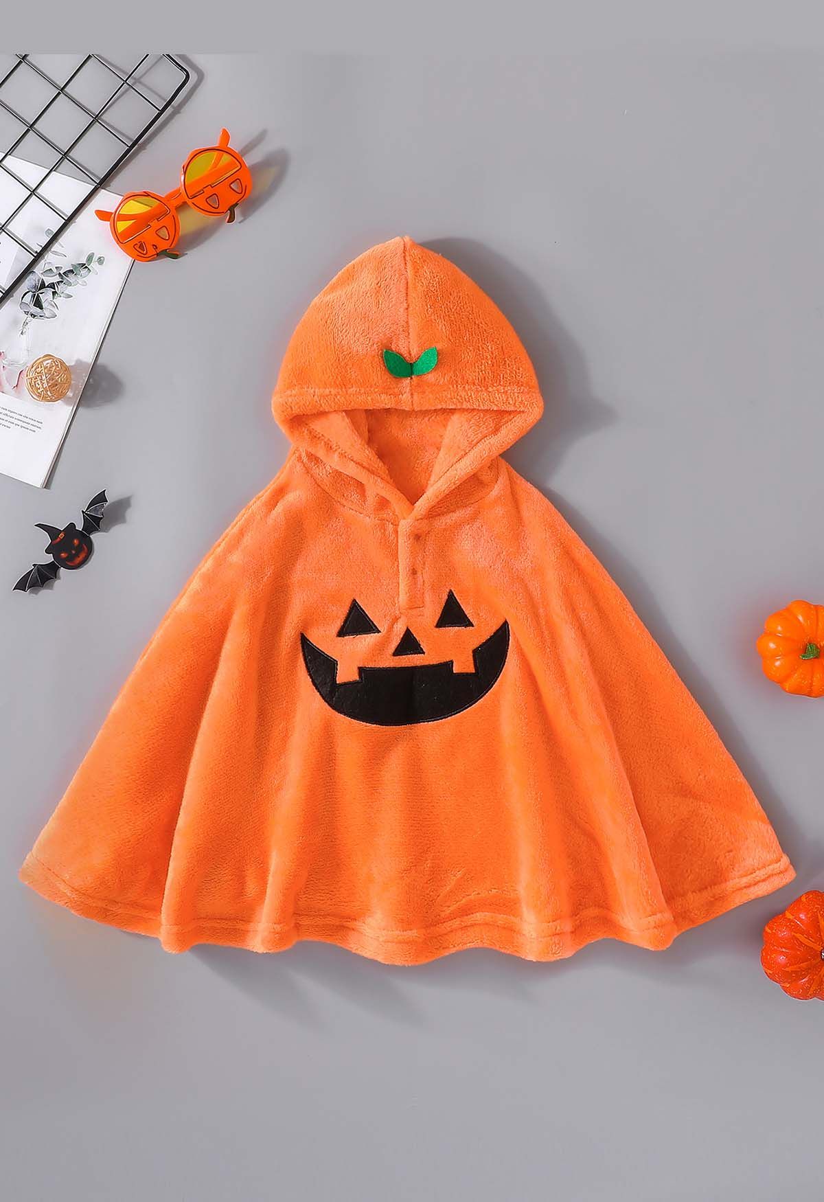 Wicked Pumpkin Poncho for Kids