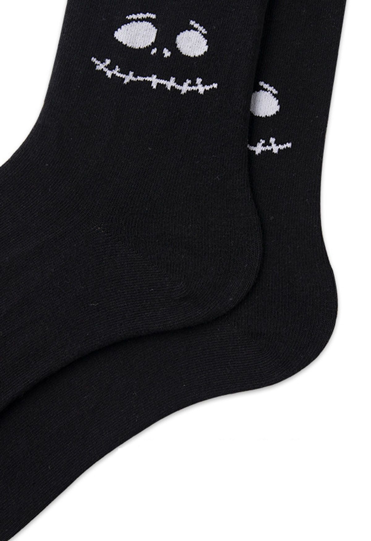 Little Devil Jacquard Crew Socks