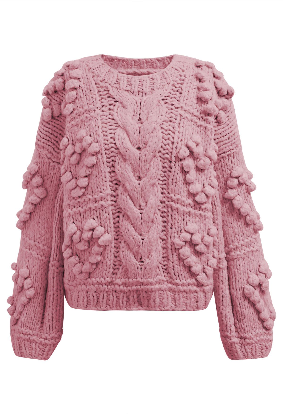 Pom pom heart on sale cardigan