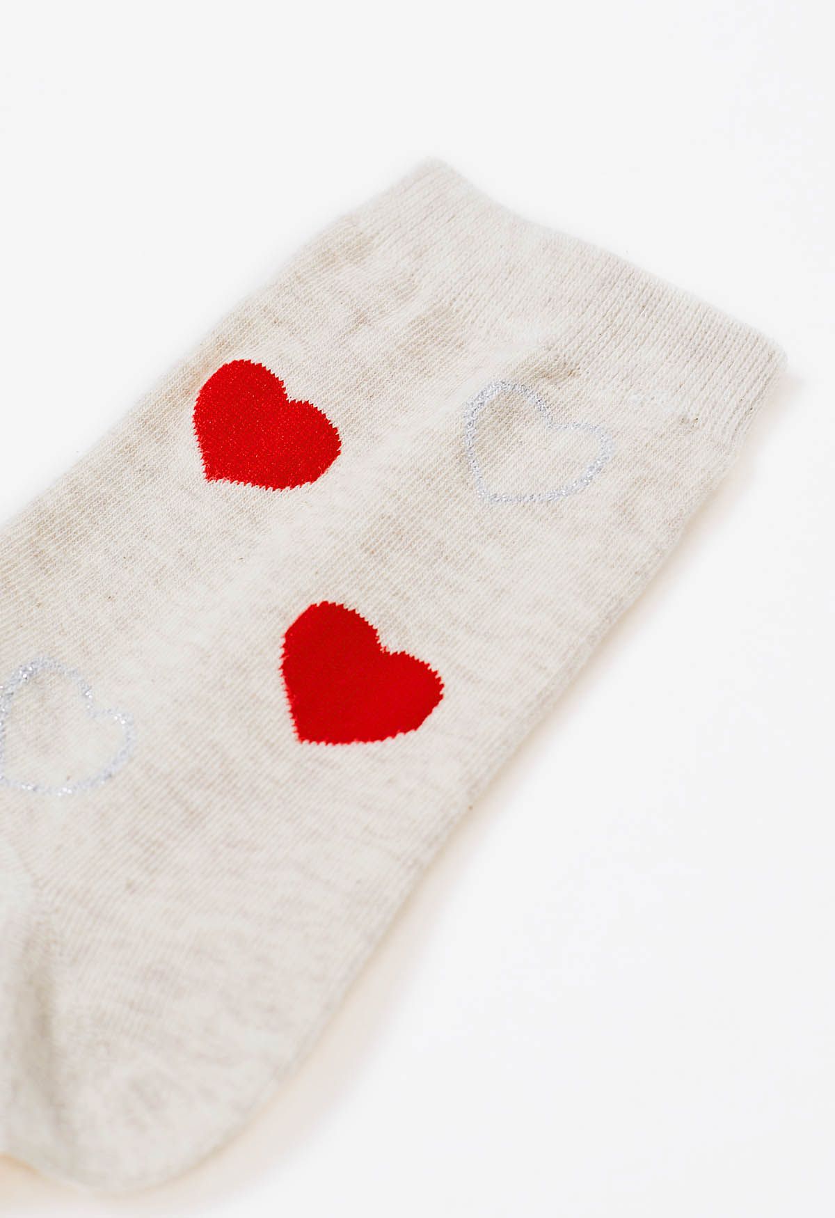Passionate Heart Cotton Crew Socks