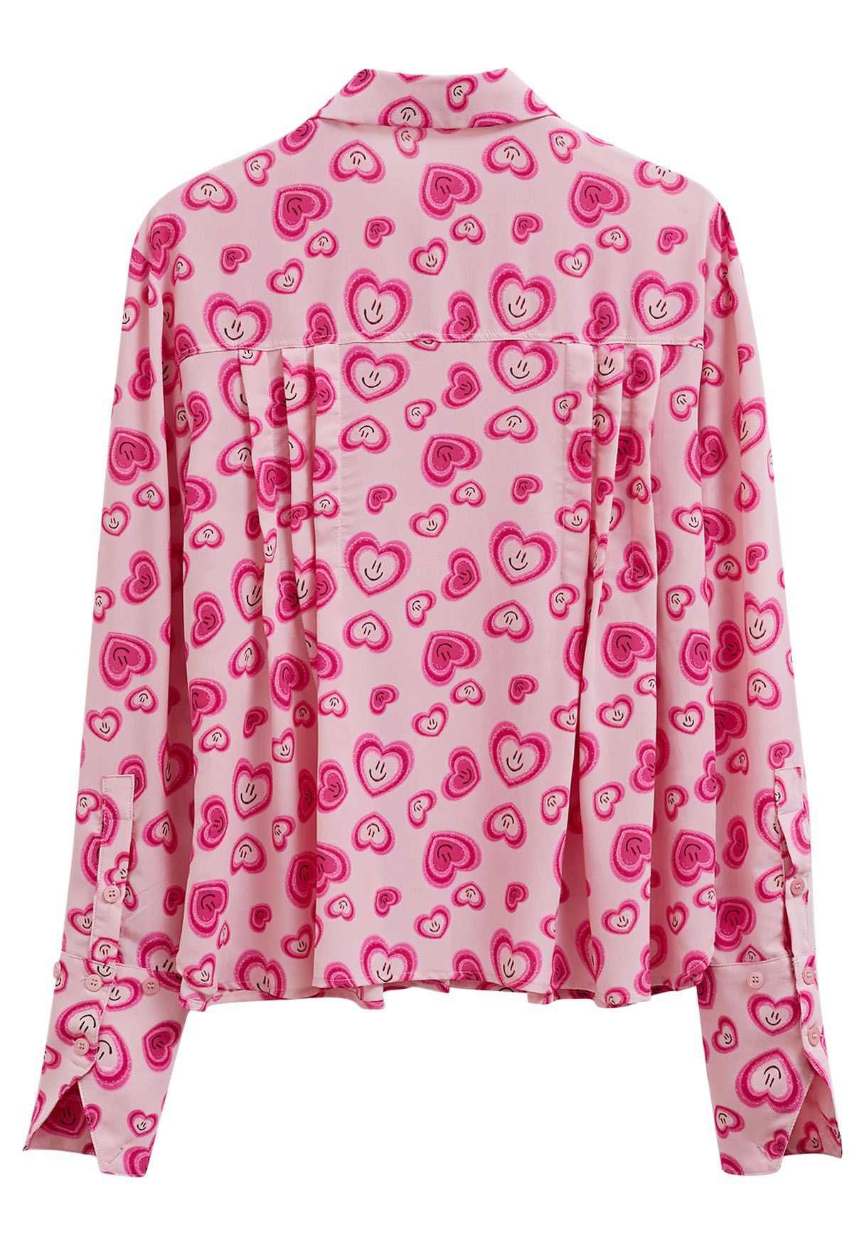 Lovely Smiling Heart Chiffon Shirt