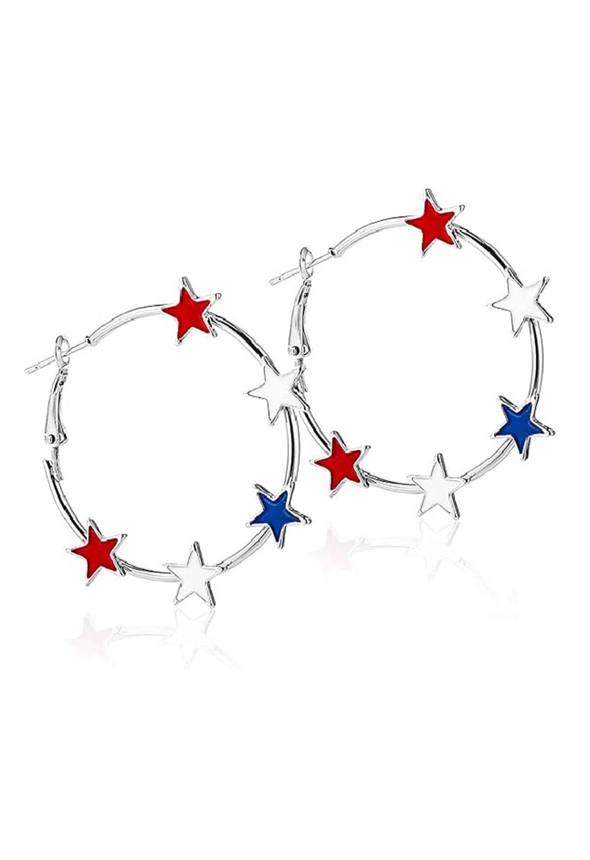 Five Stars Hoop Earrings