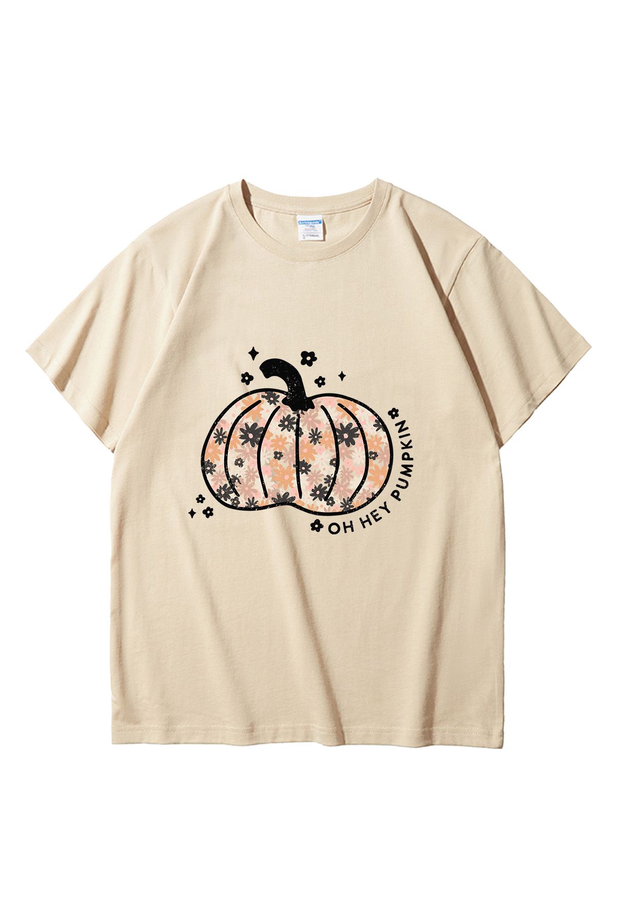 Floret Pumpkin Pattern T-Shirt