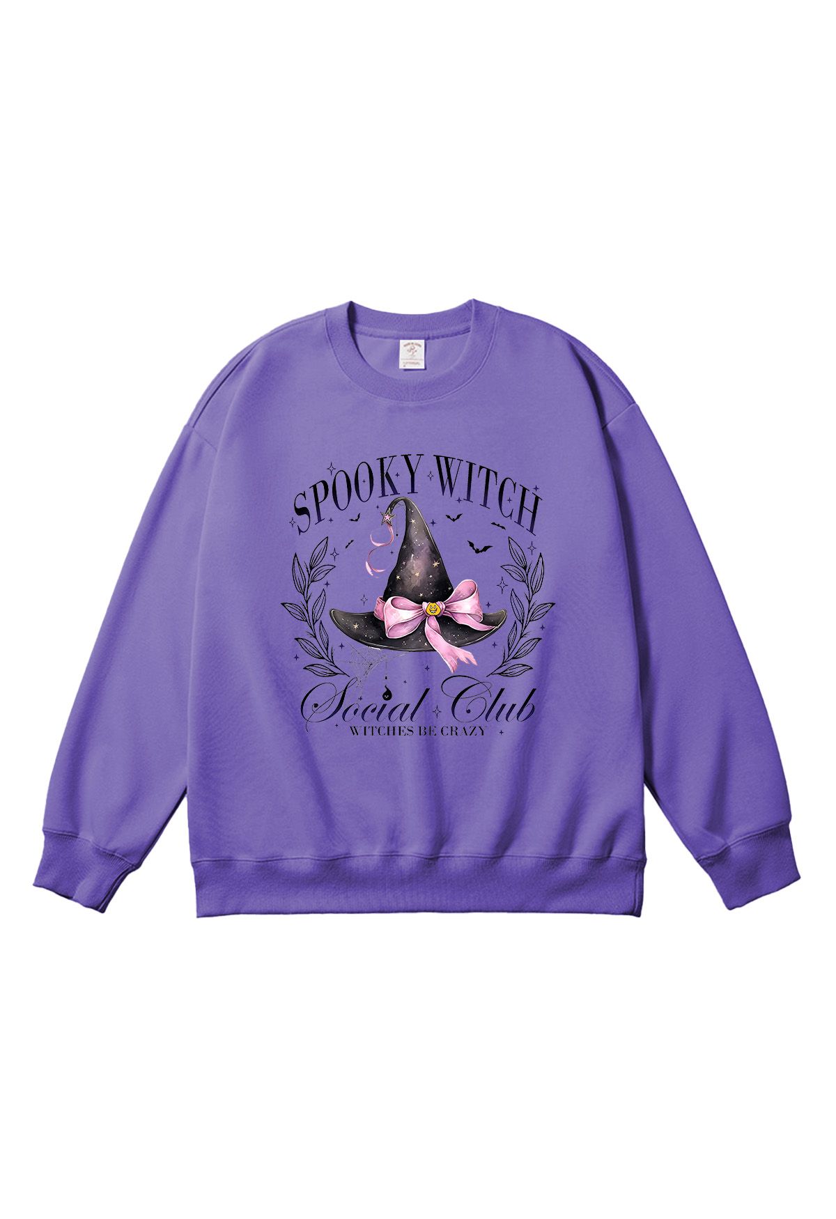 Spooky Witch Hat Pattern Sweatshirt