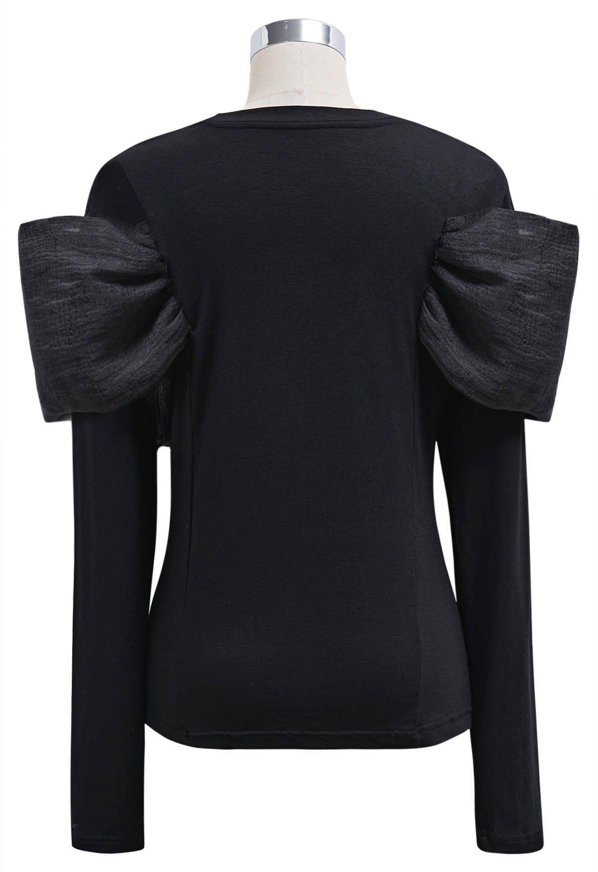 All Attention Dramatic Knot Long Sleeve Top