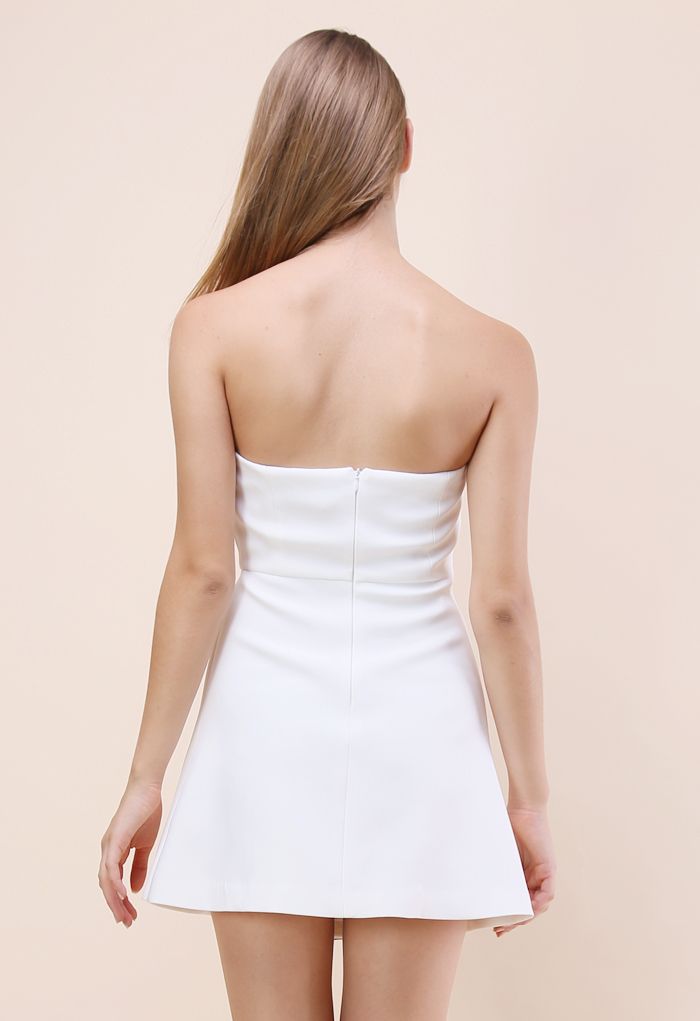 The Ode to Trendy Flap Dress in White