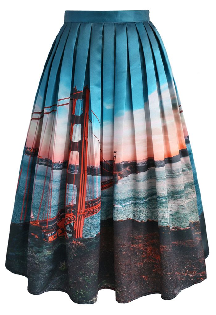 San Fran Fancy Midi Skirt
