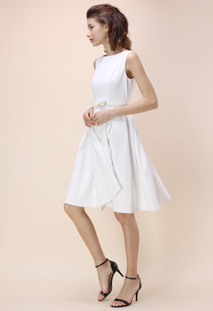 Modern Glamour Prom Dress in White