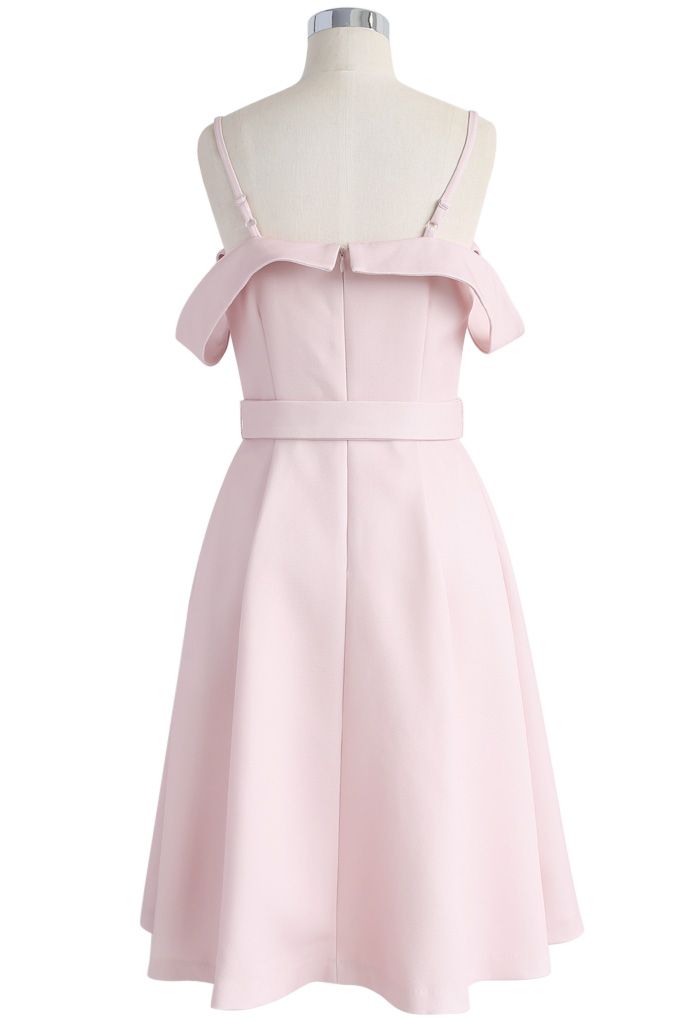 Infinite Adore Cold-shoulder Dress in Pink