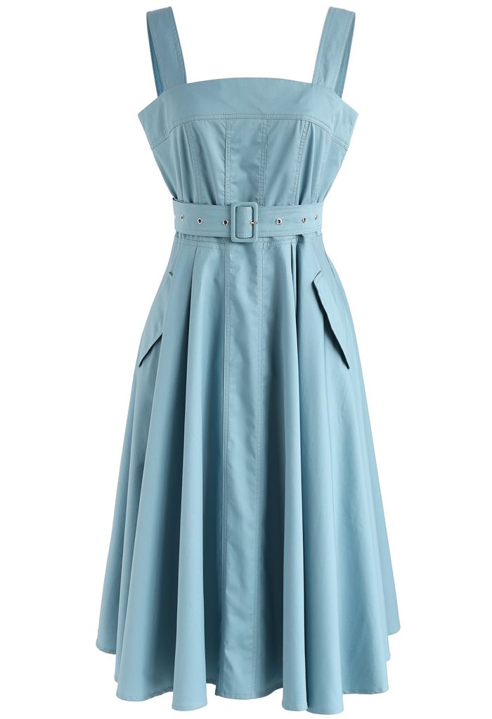 Seek for Refinement Cami Dress in Teal 