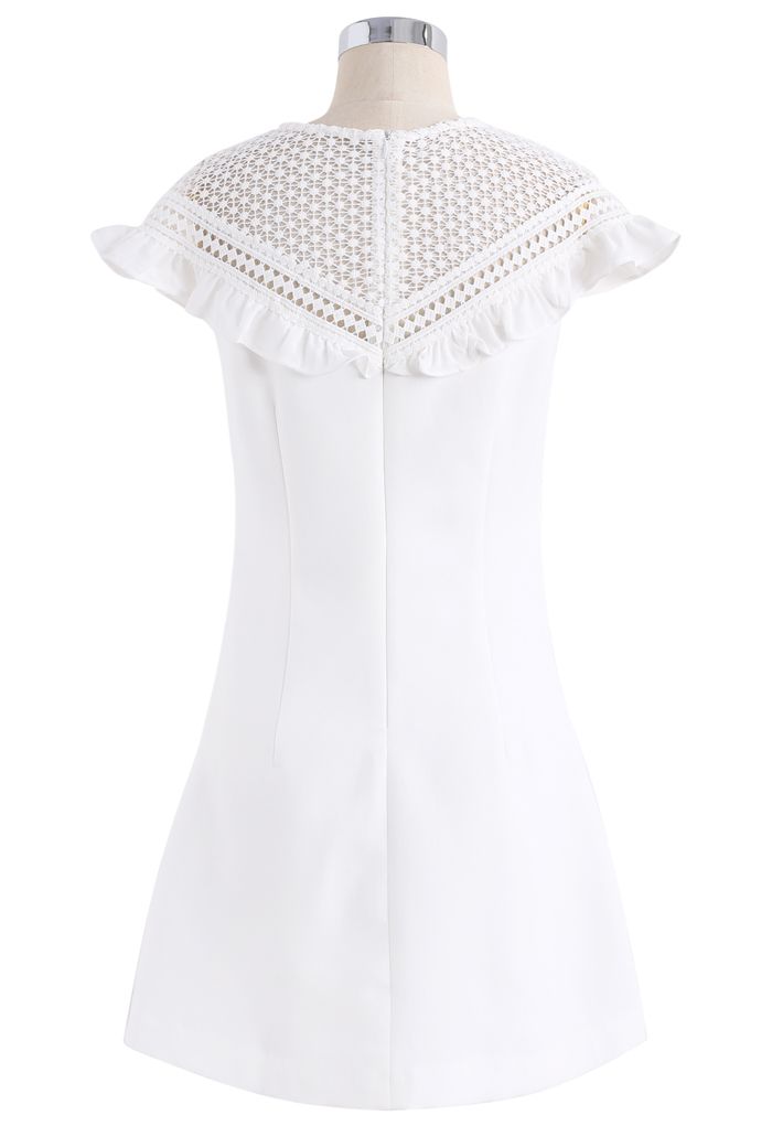 Let's Talk About Pretty Shift Dress in White
