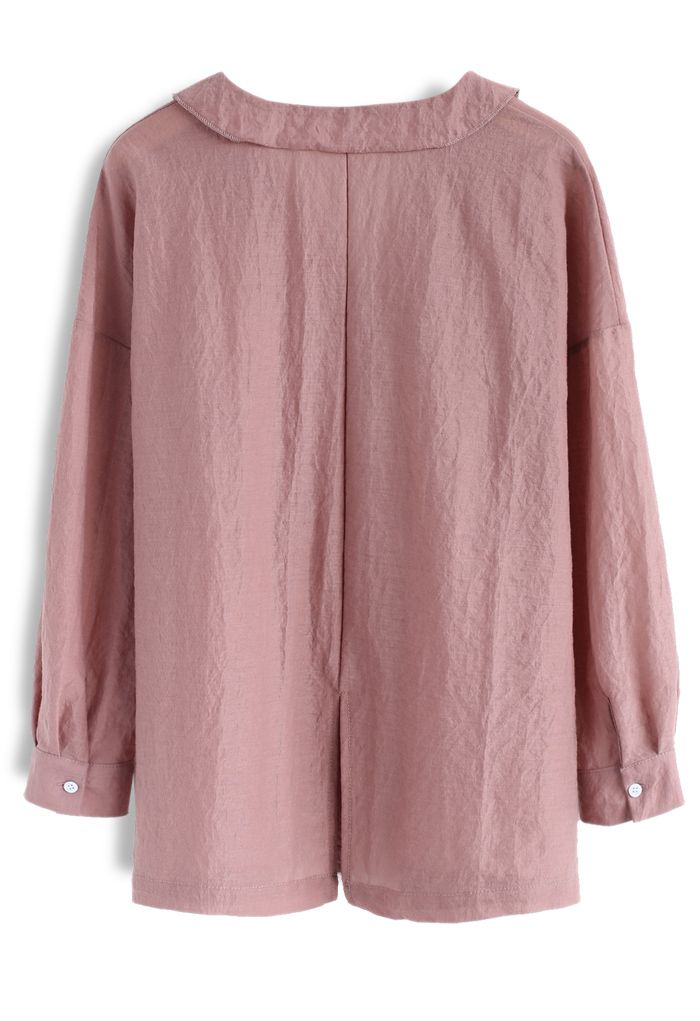 Pure Mind Smock Top in Mauve