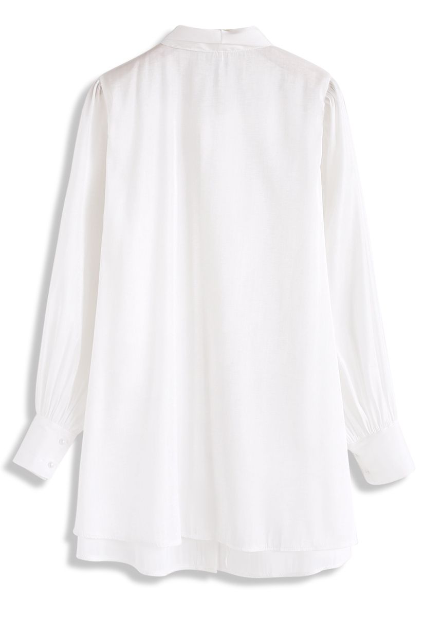 Voice Your Soul Flare Tunic in White