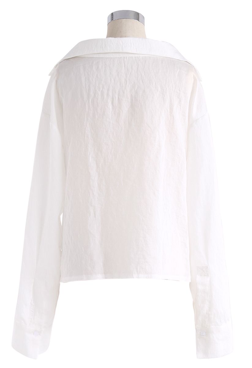 Vision of Softness V-Neck Shirt in White
