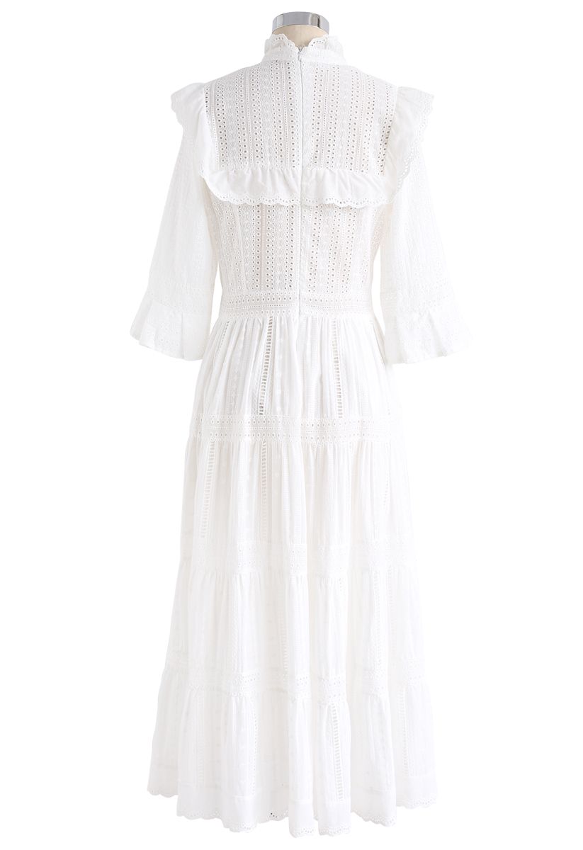 Into Your Dream Full Crochet Dress in White