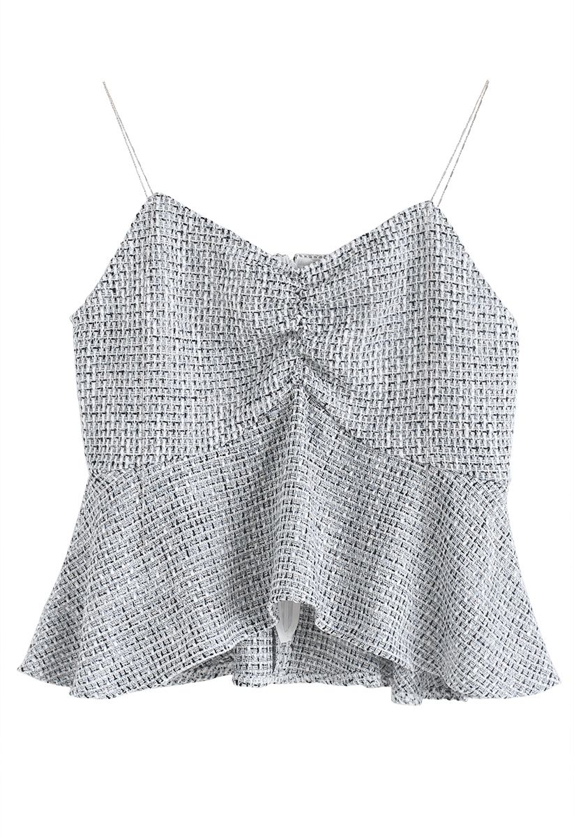 Born to Sparkle Cami Top in Grey