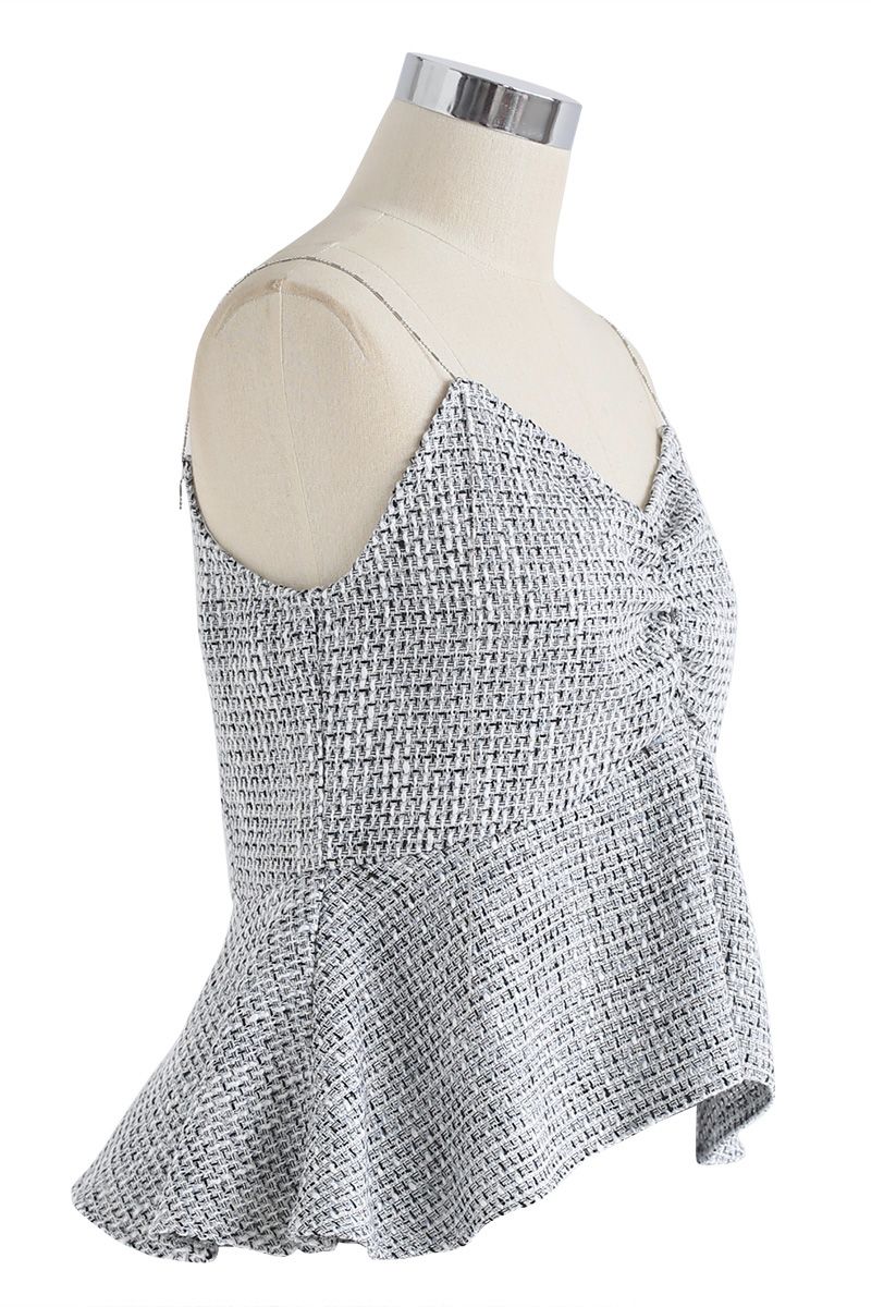 Born to Sparkle Cami Top in Grey