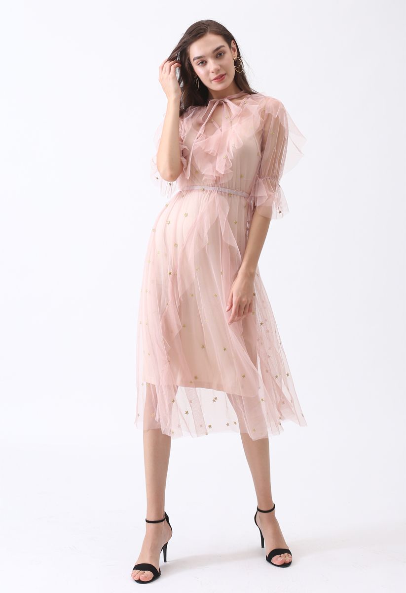 stars tulle dress