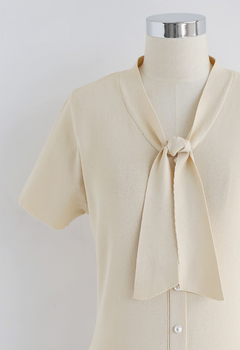 Something Real Knit Midi Dress in Cream